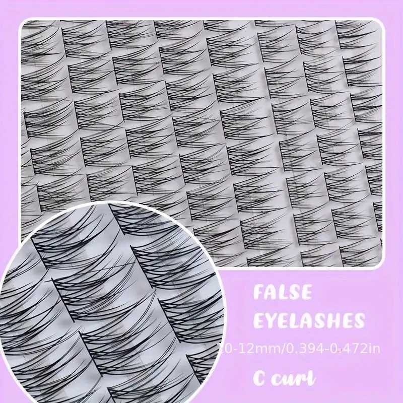 120pcs Natural Looking Individual Cluster Eyelashes Wispy Cross Lashes Fishtail Design Soft And Lightweight Perfect For DailyT251117