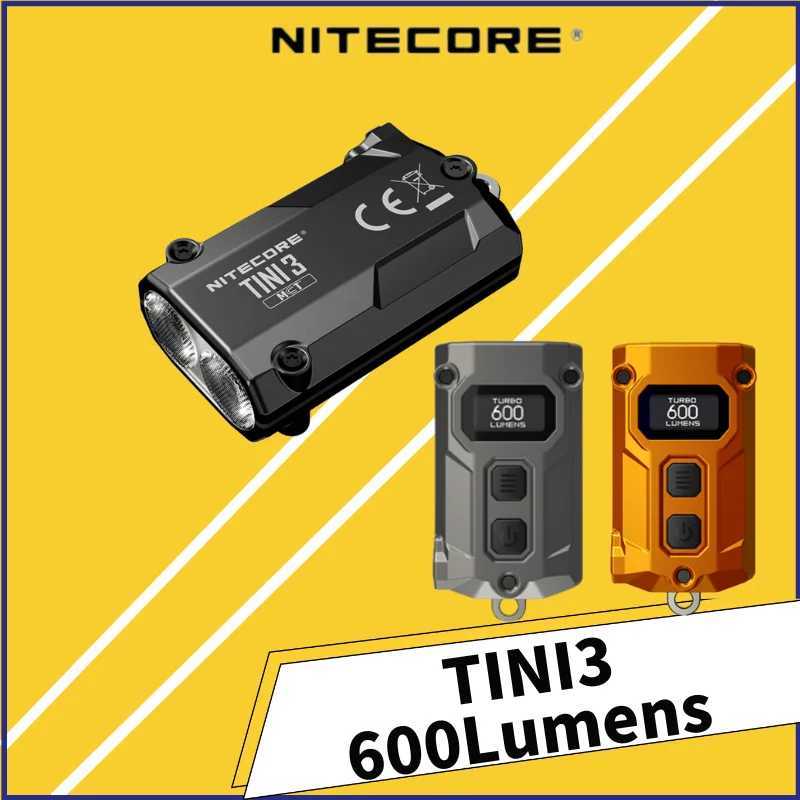 NITECORE TINI3 600 Lumen LED EDC Flashlight Pocket Light Keychain Light Mini Multiple Color Temperature build-in Battery M251117