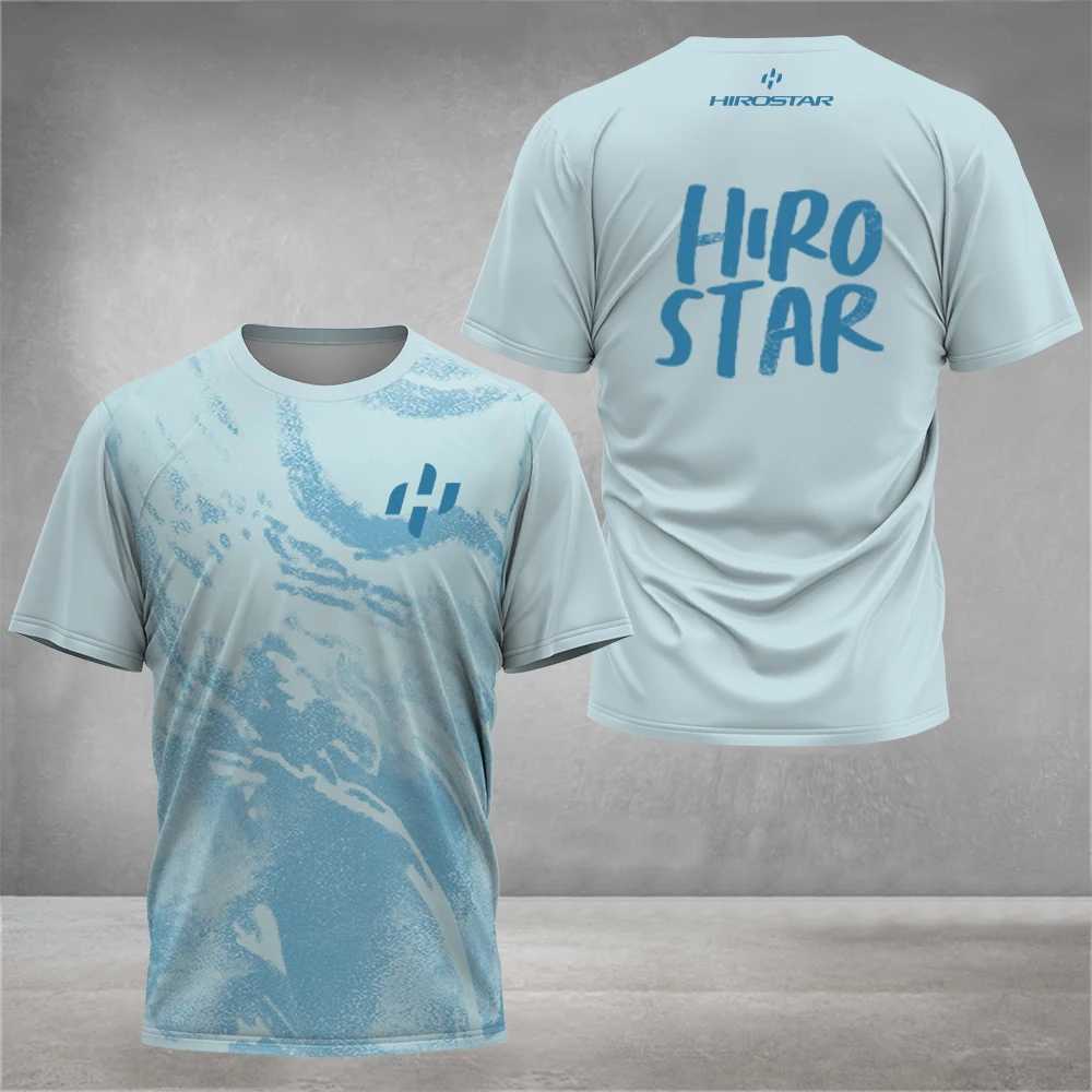 Summer mens T-shirt fashionable tennis training suit outdoor running fitness short sleeved top casual O-neck breathable T-shirt Z250417