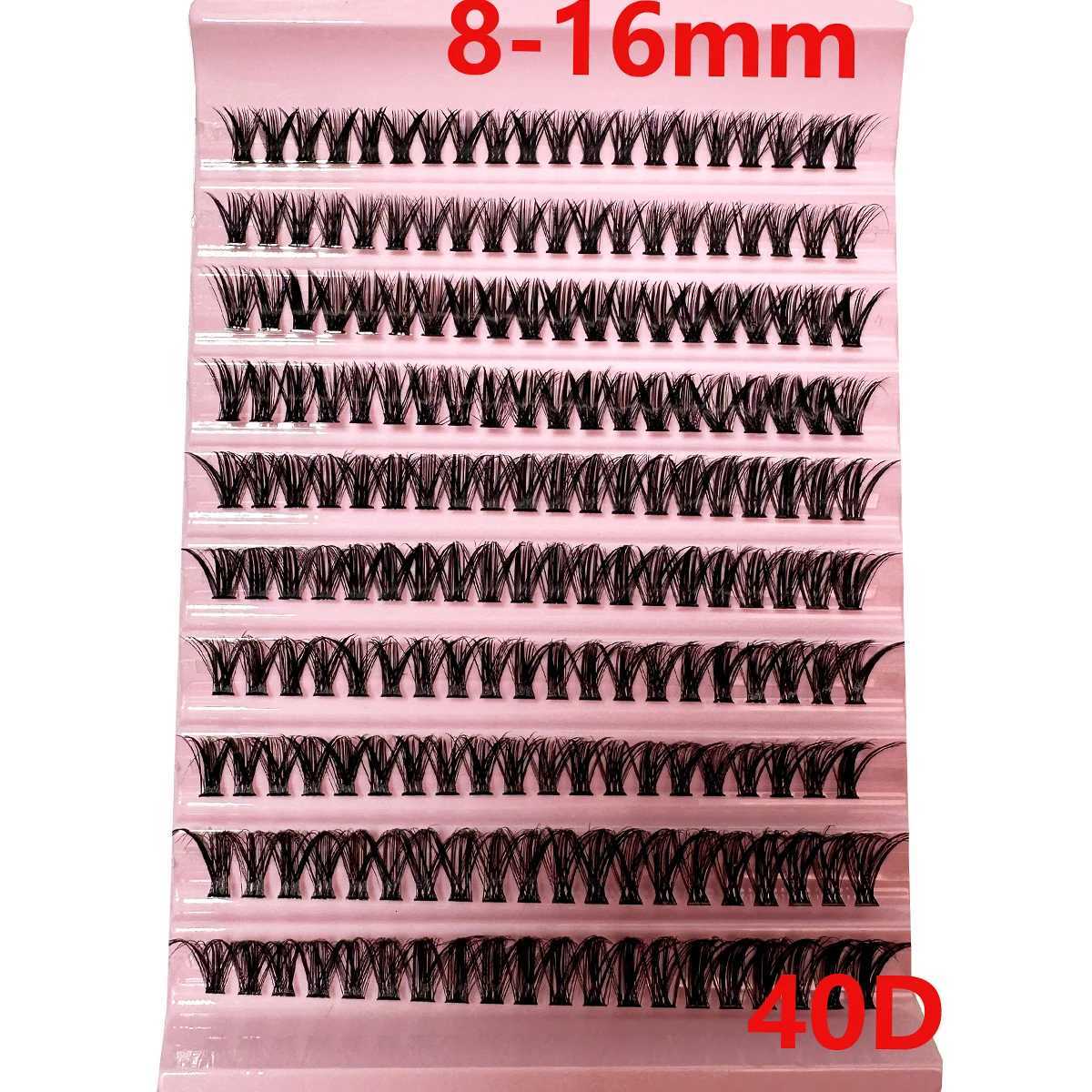 200 Pieces DIY Personal Lashes 40P Eyelash Cluster Natural Look Wispy Lashes 9-16MM D Curly Hair Personal Clusters Lashes FluffyT251117