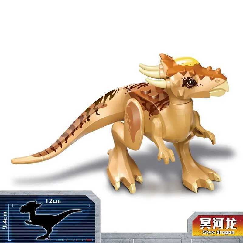 Locking Jurassic Dinosaurs Indominus Rex Movie Picture Collection Jurassic Animals Styx Dragon Black Panther Locking Series DinosaursY250417JY08