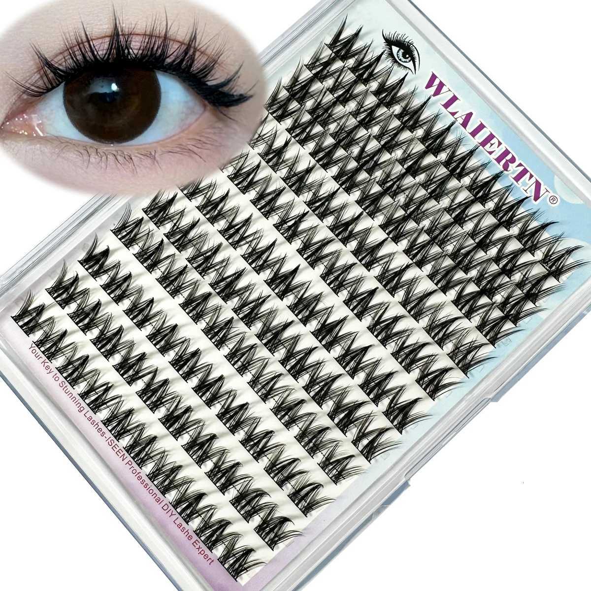 3D DIY Segment False Eyelashes Manga False Eyelash Natural Anime Eyelash Cosplay 3D Spiky Wispy Thick Reusable Cluster LashesT251117