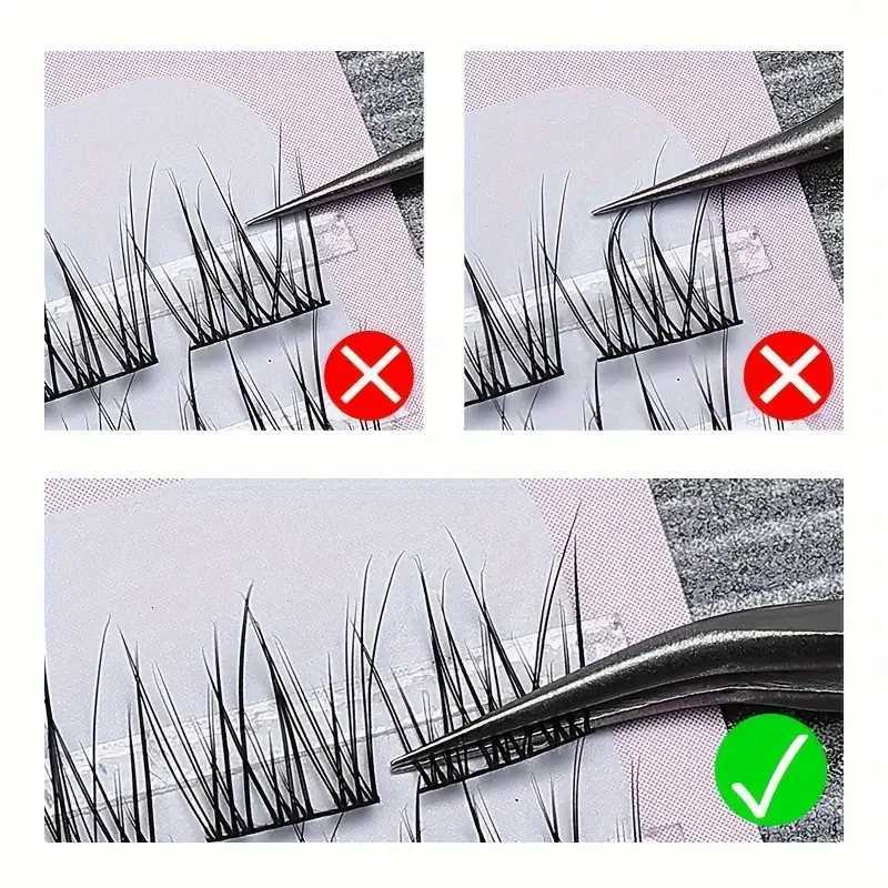 120pcs Natural Looking Individual Cluster Eyelashes Wispy Cross Lashes Fishtail Design Soft And Lightweight Perfect For DailyT251117