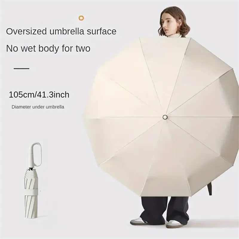 Extra Large Reinforced Wind-resistant Rain-resistant Dual-purpose UV-resistant Fully Automatic Ring-buckle Umbrella C2511171