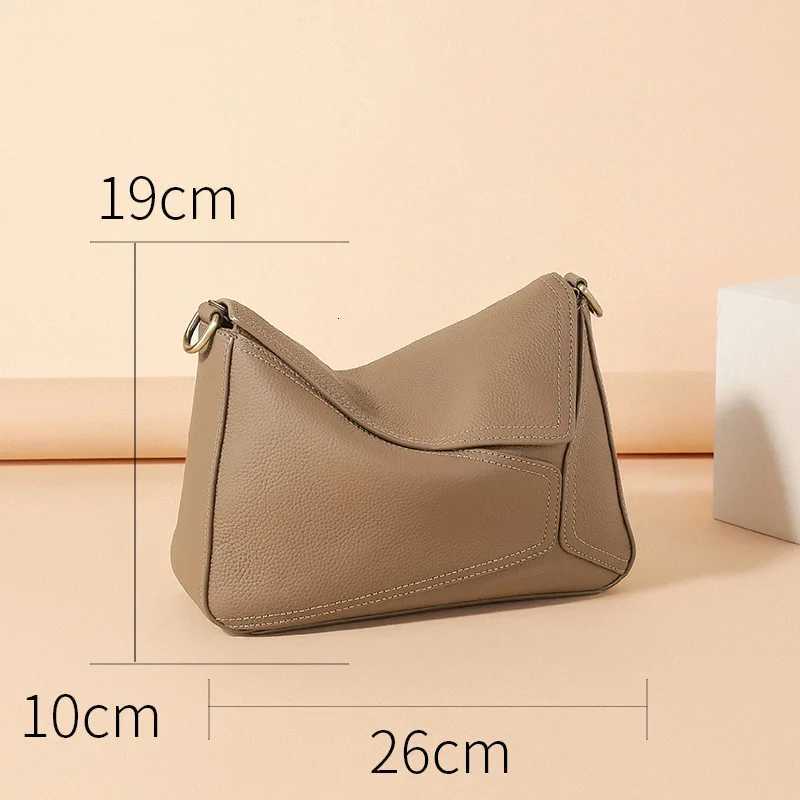 Genuine Top Layer Cowhide Tote Bag for Women 2025 New Designer Luxury Bag Trendy Geometric Crossbody Bag for WomenW251117
