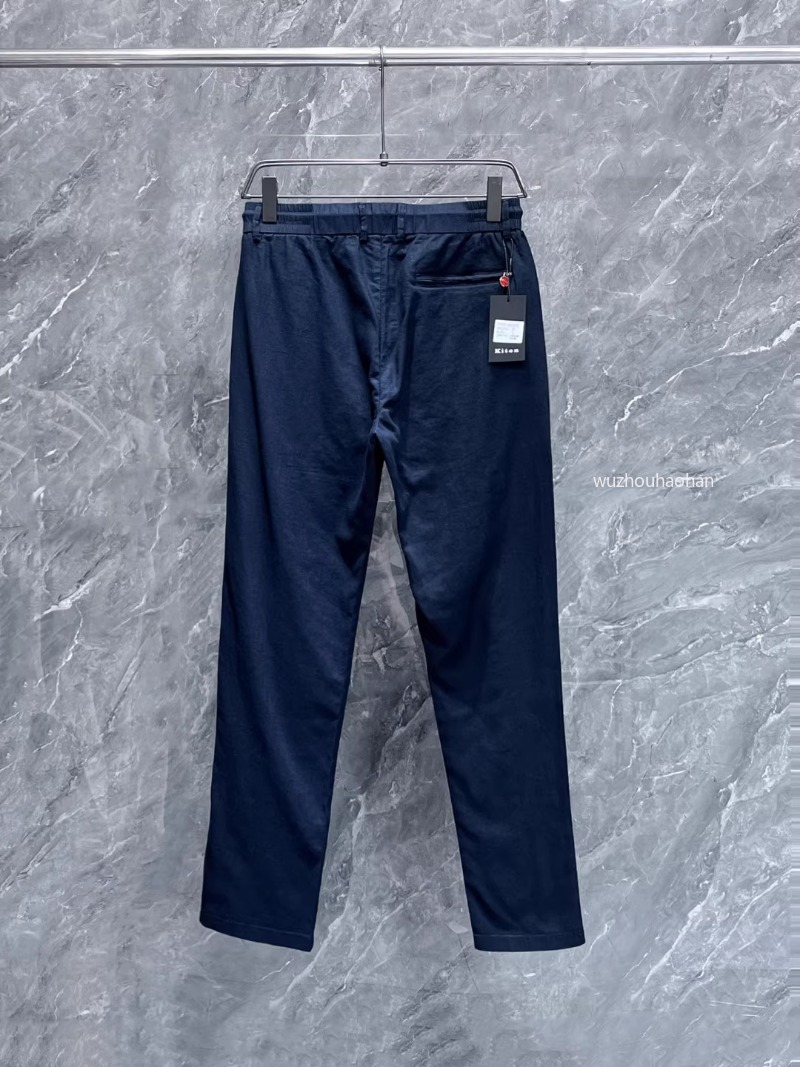 Luxury Mens Casual kiton Solid Color Straight Pants black blue white K1289 Z260313