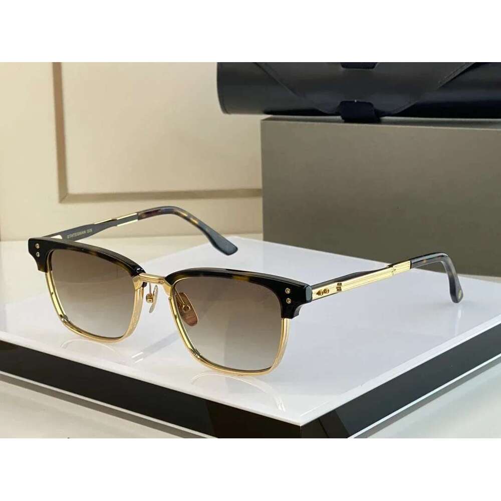 Statesman-Six Top High Quality Men Titanium Style Fashion Design Sunglasses For Womens With Box