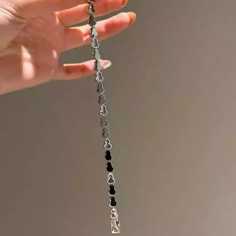 Metal Shiny Splicing Gourd Buckle New Chinese Style Niche Daily Commuting Bracelet Light Luxury High-end Feel Jewelry - view 5