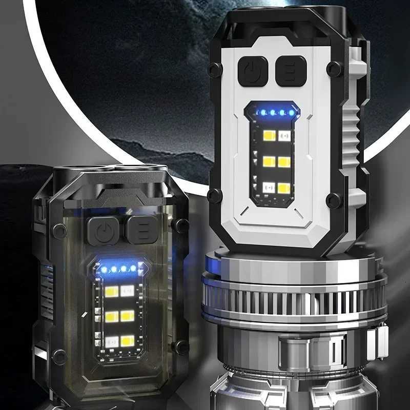 Multifunctional COB Flashlight Super Bright Powerful Pocket Torch Light LED Linterna COB Portable Clip on Emergency Flashlights M251117