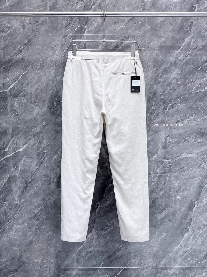 Luxury Mens Casual kiton Solid Color Straight Pants black blue white K1289 Z260313