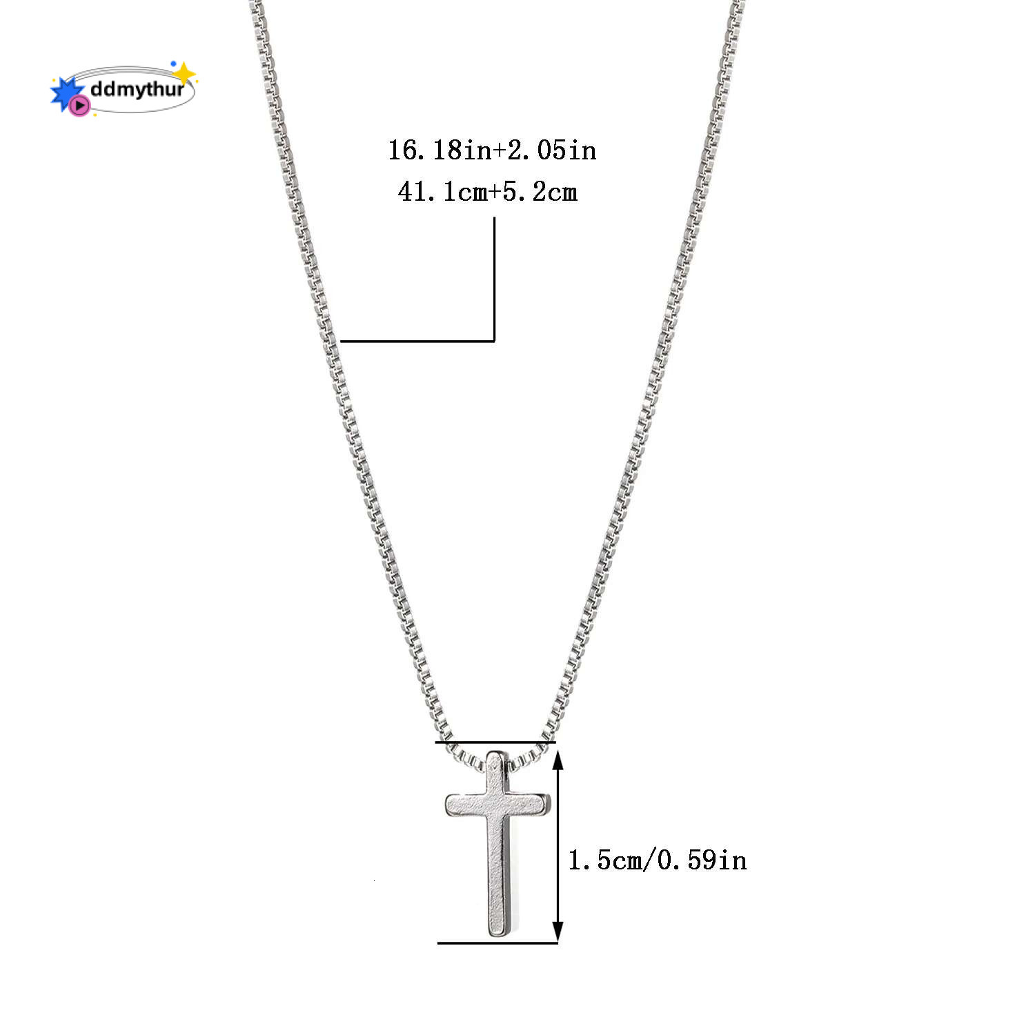 Personality Crosses Necklace Chain On The Neck Stainless Steel Necklaces For Men Women Accessories Fashion Jewelry ddmythur