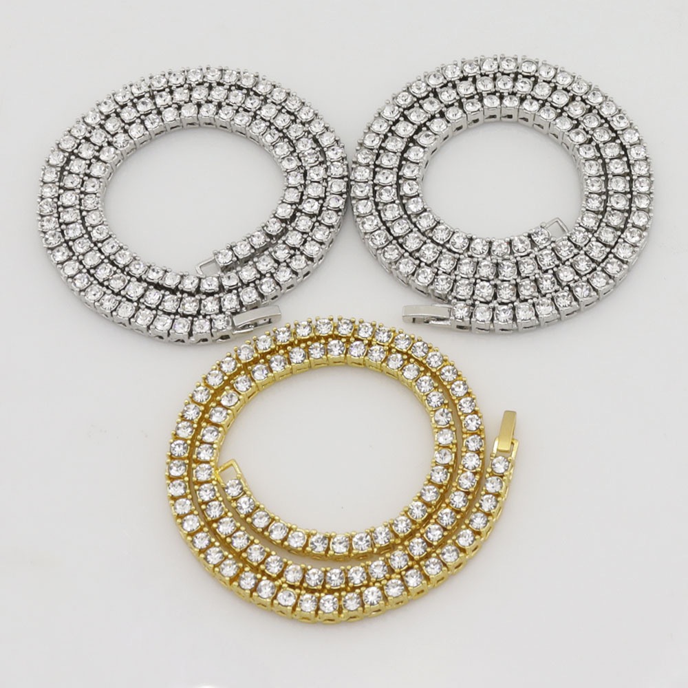 Moissanite Tennis Chain Necklace with VVS Clarity - Premium Sterling Sier Jewelry