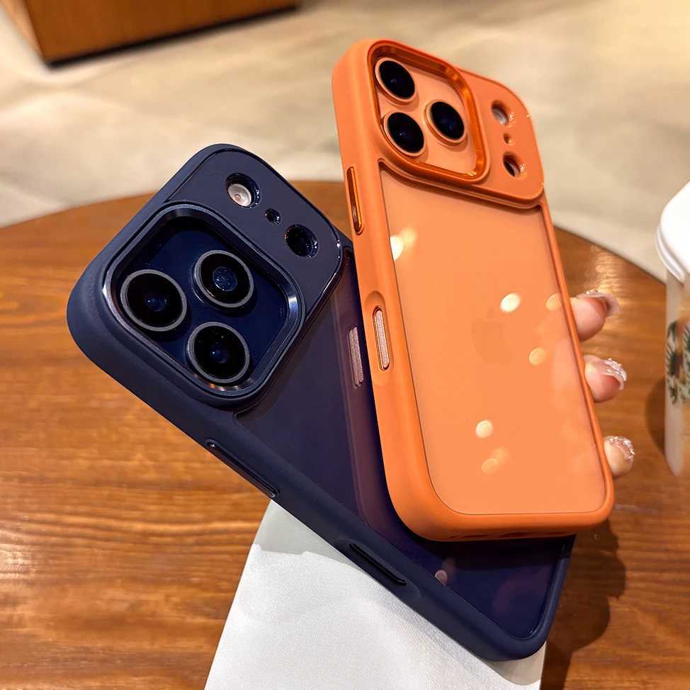 New Luxury Phone Case for iPhone 17 16 15 14 13 Pro Max Plus 17Pro Acrylic PC Hard Shockproof Cover for iPhone 17Air J251202