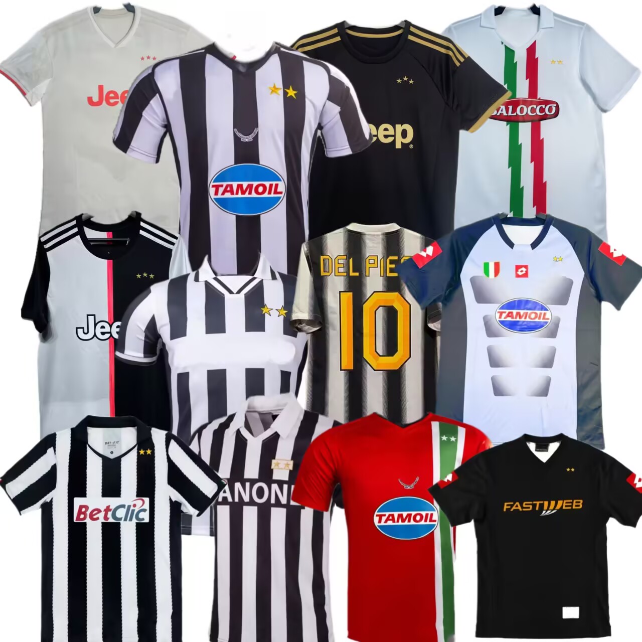 Retro classic 1995 96 97 98 99 00 02 03 04 05 14 15 16 Buffon soccer jerseys NEDVED DEL PIERO TREZEGUET ZIDANE POGBA INZAGHI MARCHISIO football retrio soccer jersey
