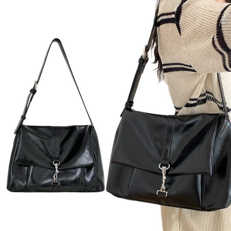 PU Leather Shoulder Bag Large Capacity Underarm Bag Casual Shoulder Handbag Purse for Women Girl Dating Travel WorkW251117