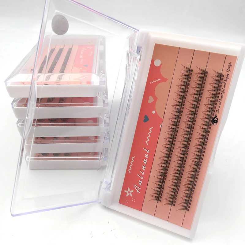 120 Clusters Fishtail Eyelashes Natural Grafted Eyelashes Professional Eyelash Extension Makeup A-Type Eyelashes Fairy EyelashesT251117
