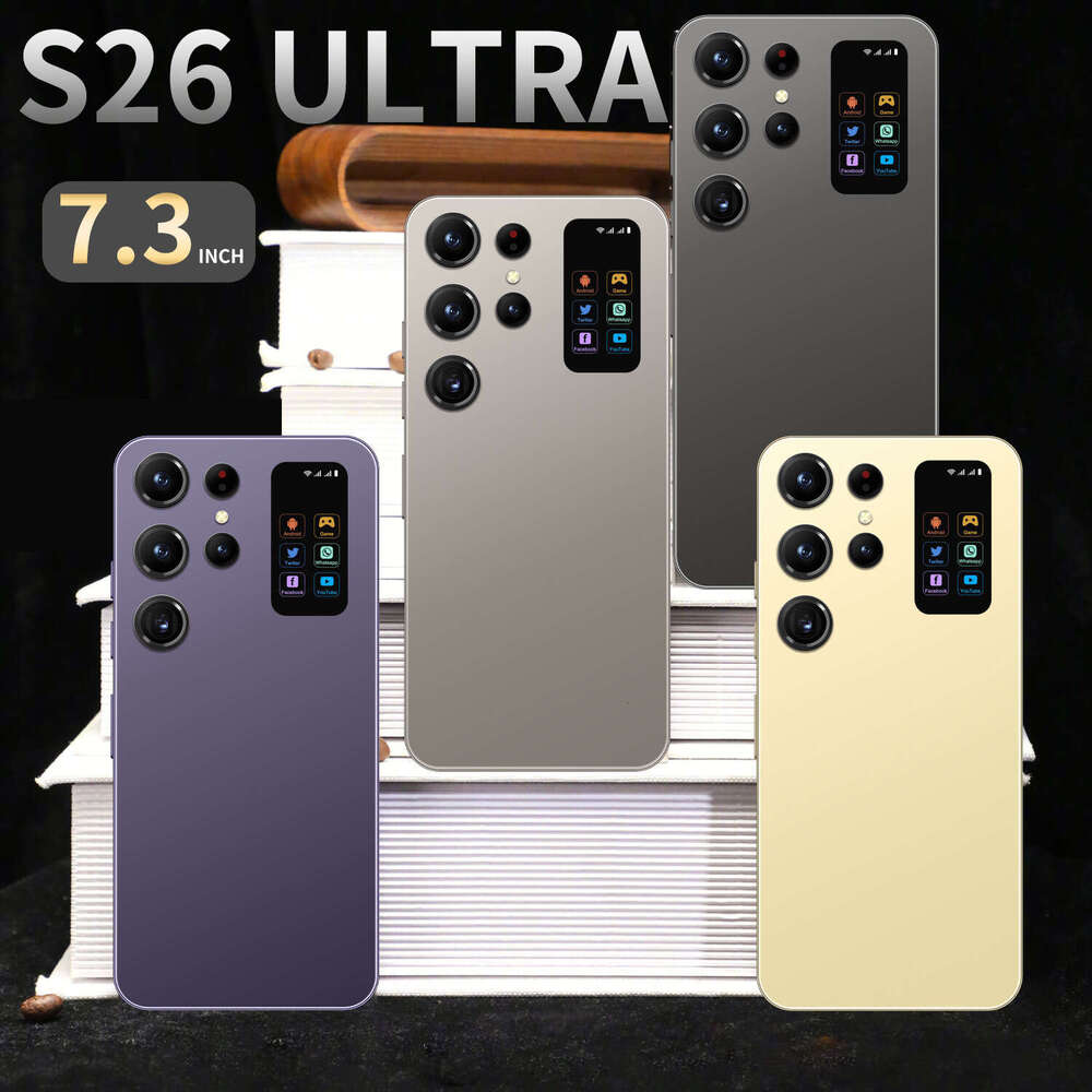 New Original Phones S26 ultra Smartphones 16GB+1TB Dual SIM Cellphone Mobile Face Unlock Android15 4G 5G Phone 6800mAh