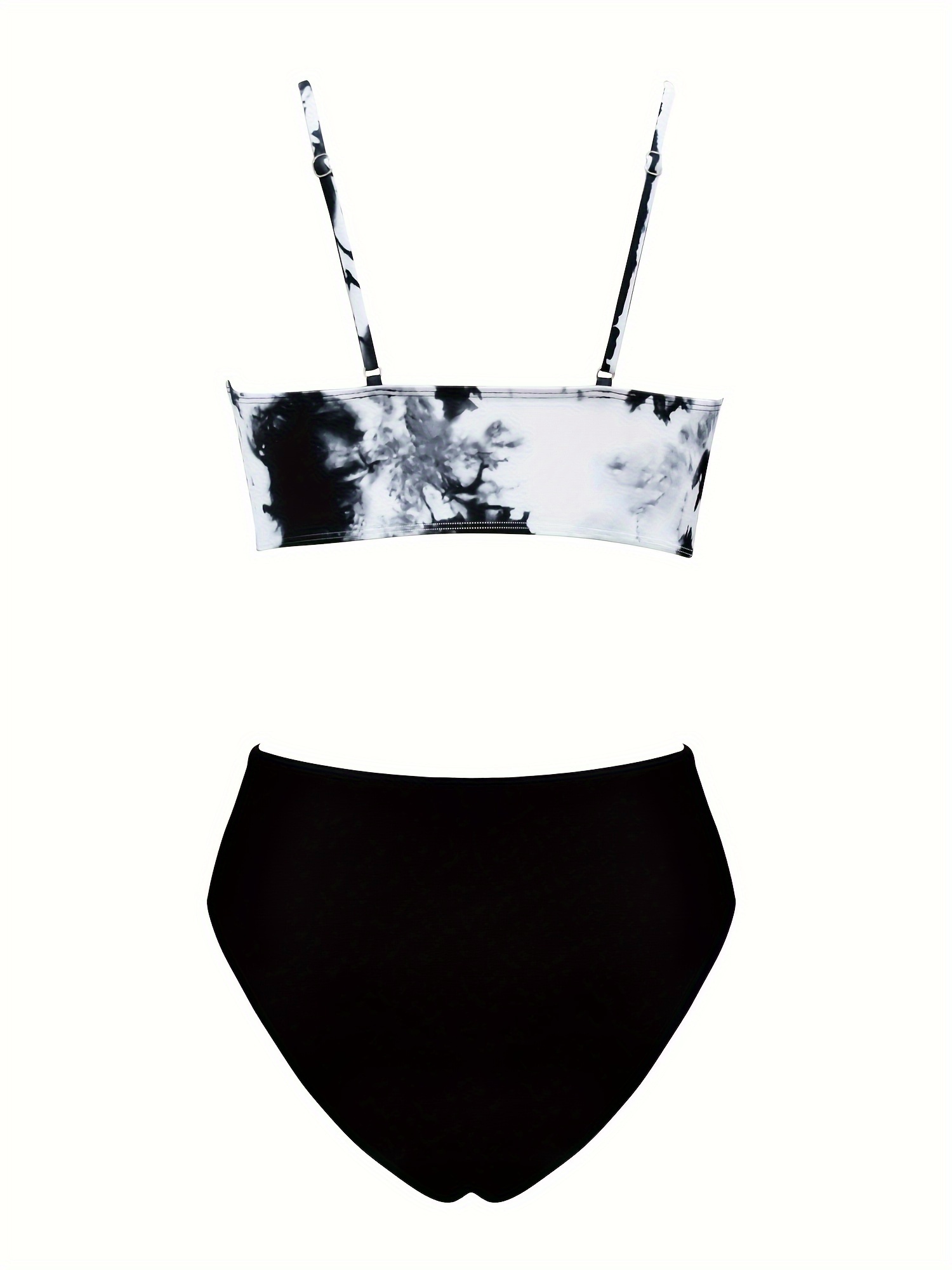 Women High Waist Bikini Set Two Piece Swimsuit Push up Wrap Swimwear Top Tummy Control Bathing Suit