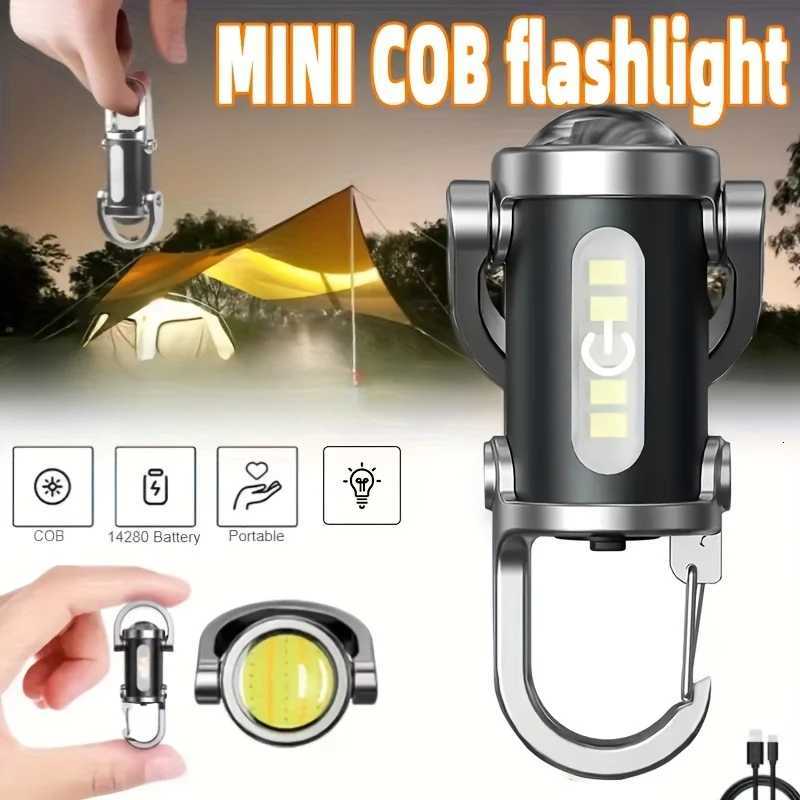 Portable Keychain Multi-Function Emergency Flashlight Outdoor Mini Flashlight Mobile Power for Outdoor Camping And Hiking Light M251117