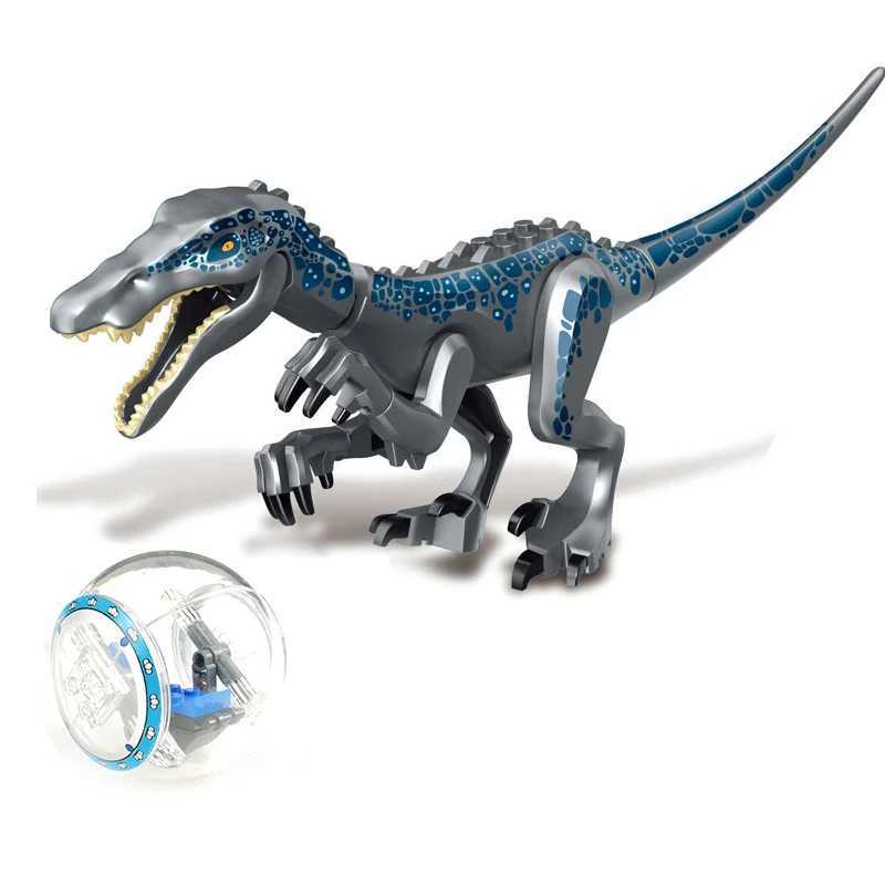Jurassic Dinosaur Park Dinosaur World Building Blocks Animal Tyrannosaurus Rex Indominus I-Rex Blue Character Triceratops ToyY250417SSZW
