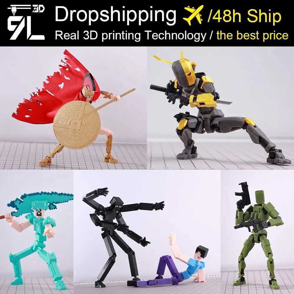 VIP-Dropshipping 9L3D Dummy 13-20 Action Figures Ninja Brothers Multi-Jointed Movable ShapeShift Mannequin Toys Kids C251117