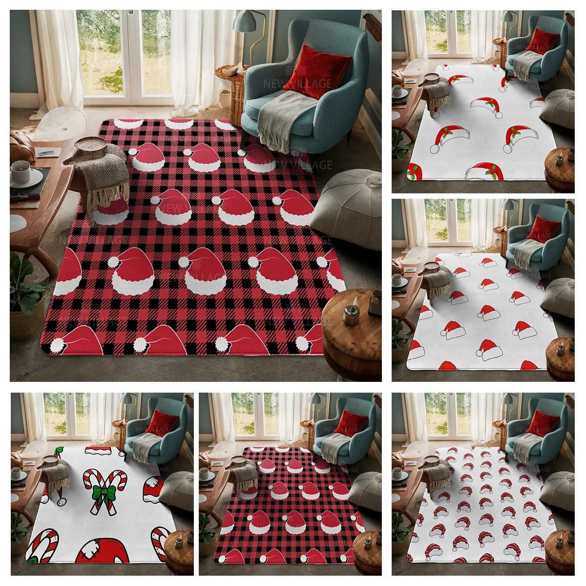 House entrance carpet Home door mat Nordic Living Room Bath Foot bathroom non-slip rugs winter decoration Merry ChristmasM251117