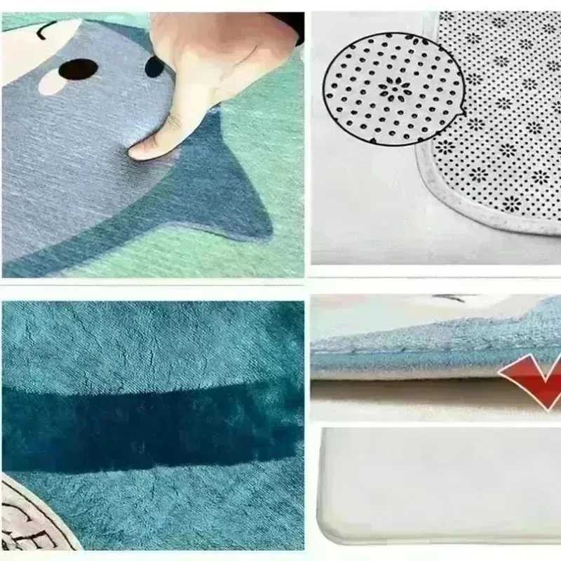 Christmas Bell Rug Red Festive Carpet Elegant Holiday Merry Christmas Floor Mat for Winter and Xmas DecorationM251117