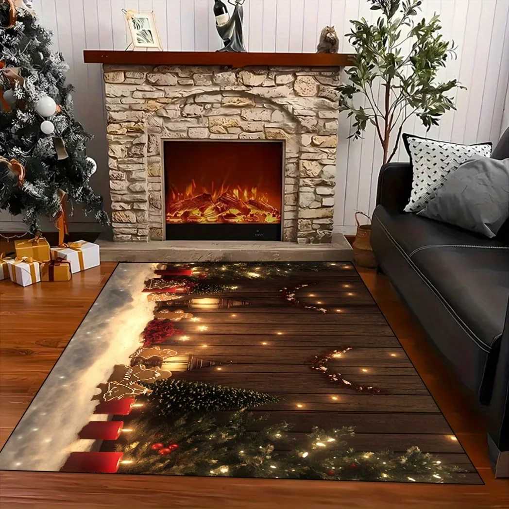 Christmas Theme Decor Area Rug for Bedroom/Living Room/Hotel/Restaurant Beautiful Home Decor Outdoor Floor MatM251117