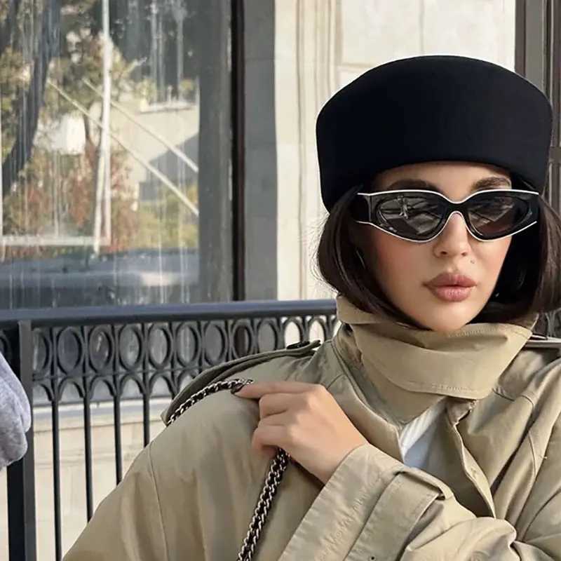 Winter New Trend Wool Short Brim Flat Beret British Pillbox Hat Ladies French Elegant Fedoras Sailor CAPtain Boina Feminina W251117