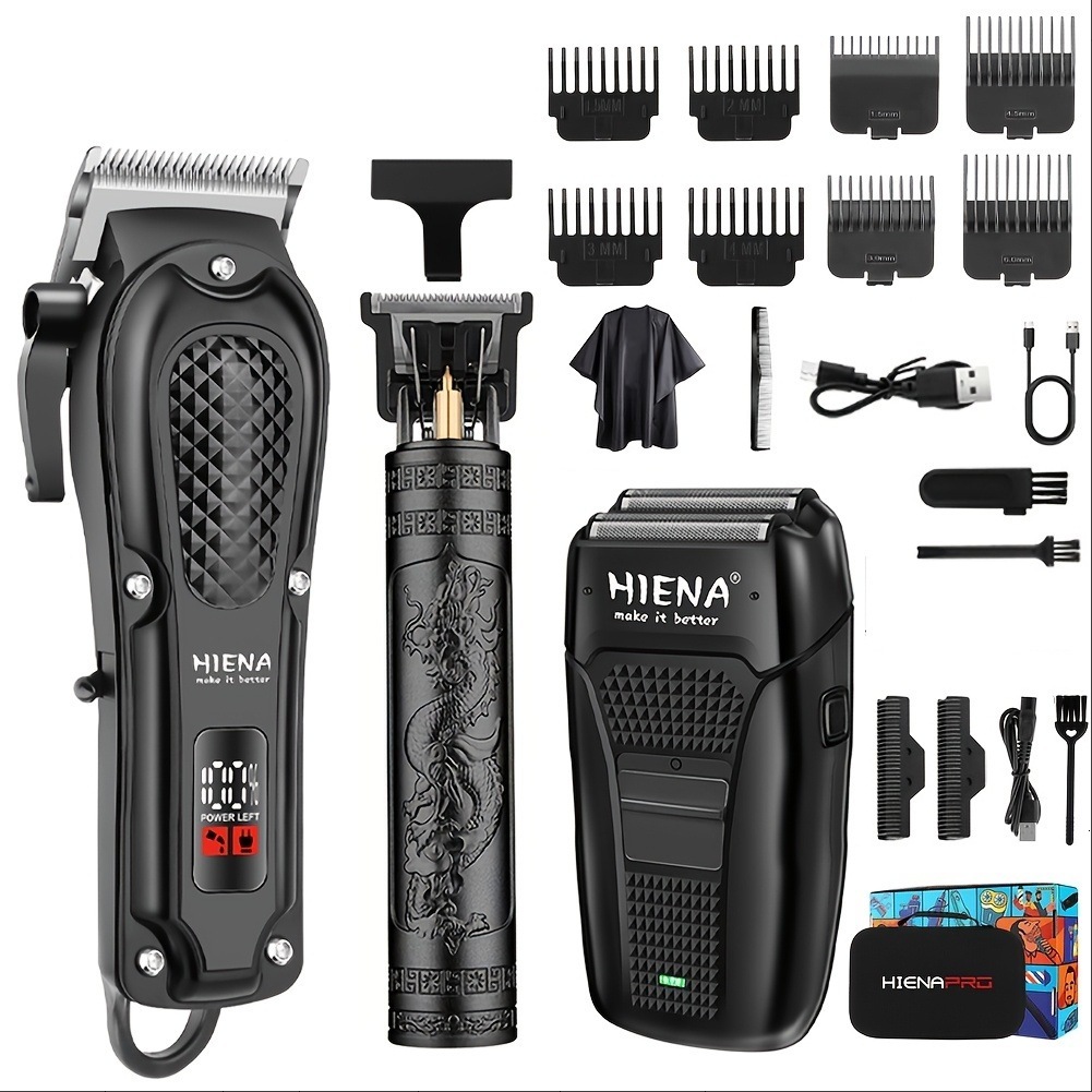 CkeyiN Professional Barber Hair Clipper Rechargeable Electric Finishing Cutting Machine Men Beard Trimmer Shaver Cordless Corded 220623 C260312