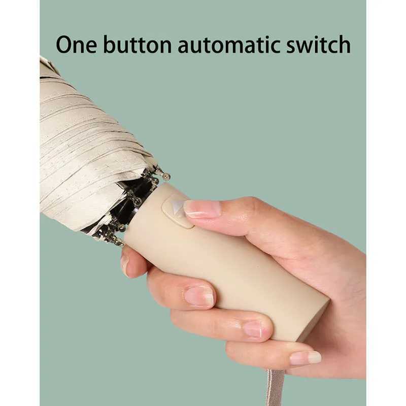 12 Bones Windproof Automatic Umbrella Large Folding Durable Umbrella Female Sun Rain Dual Use Umbrella Sunscreen Umbrella C251117