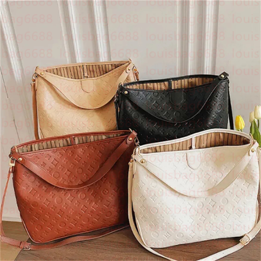 2025 Women Luxurys Designers Bags Crossbody Enbossed Flower Handbag Shoulder Bags Fashion Composite Lady Clutch Tote Bag shopping Female Coin Purse Wallet AA