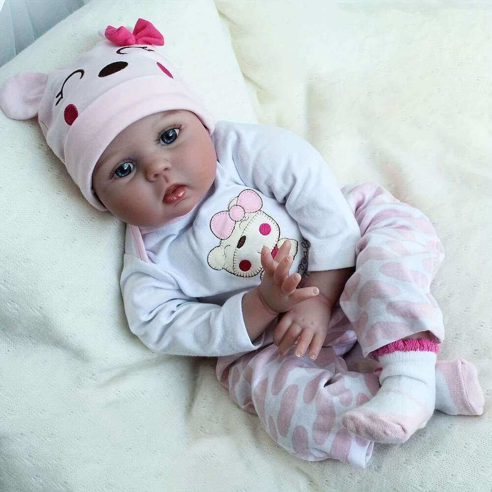 Cross-Border Vinyl 55cm Realistic Baby Reborn Rebom Doll Children's Gift