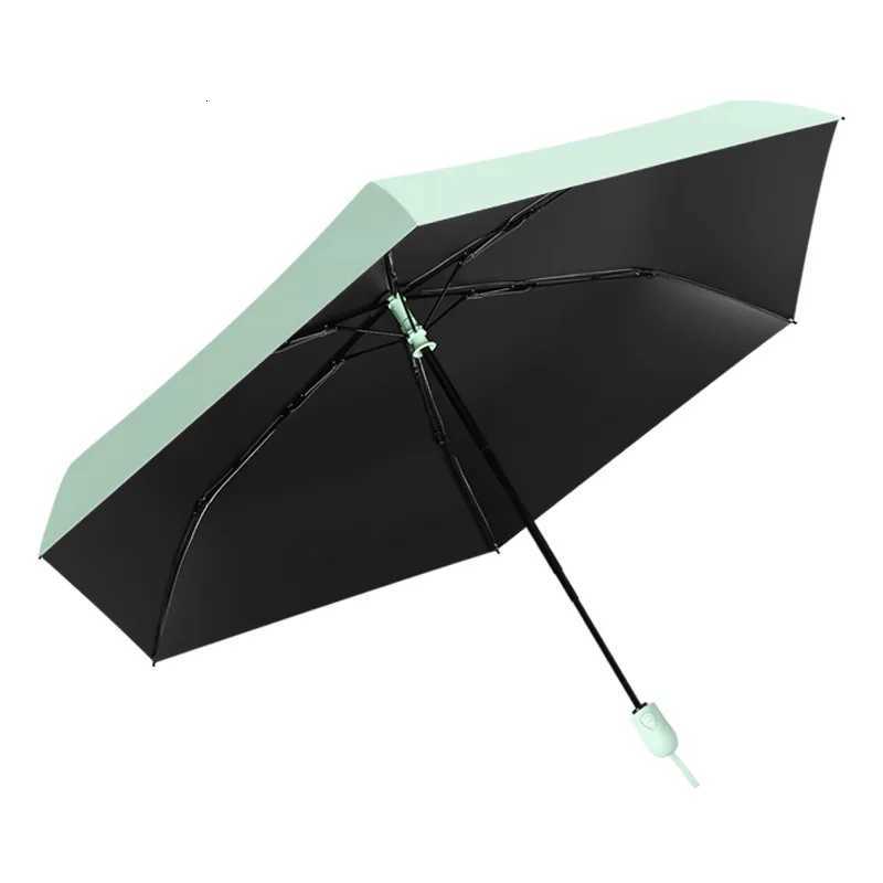 Mini Ultrght Automatic Folding Umbrella for Women Sun UV UPF50 Protection Compact Lightweight Pencil Rain Umbrellas C251117