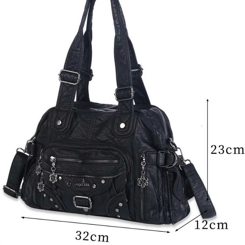 Angelkiss Bag Top-handle Hand Bags for Women Y2K Shoulder Bags PU Female Satchel Purses and Handbags Bolsos Para MujerW251117