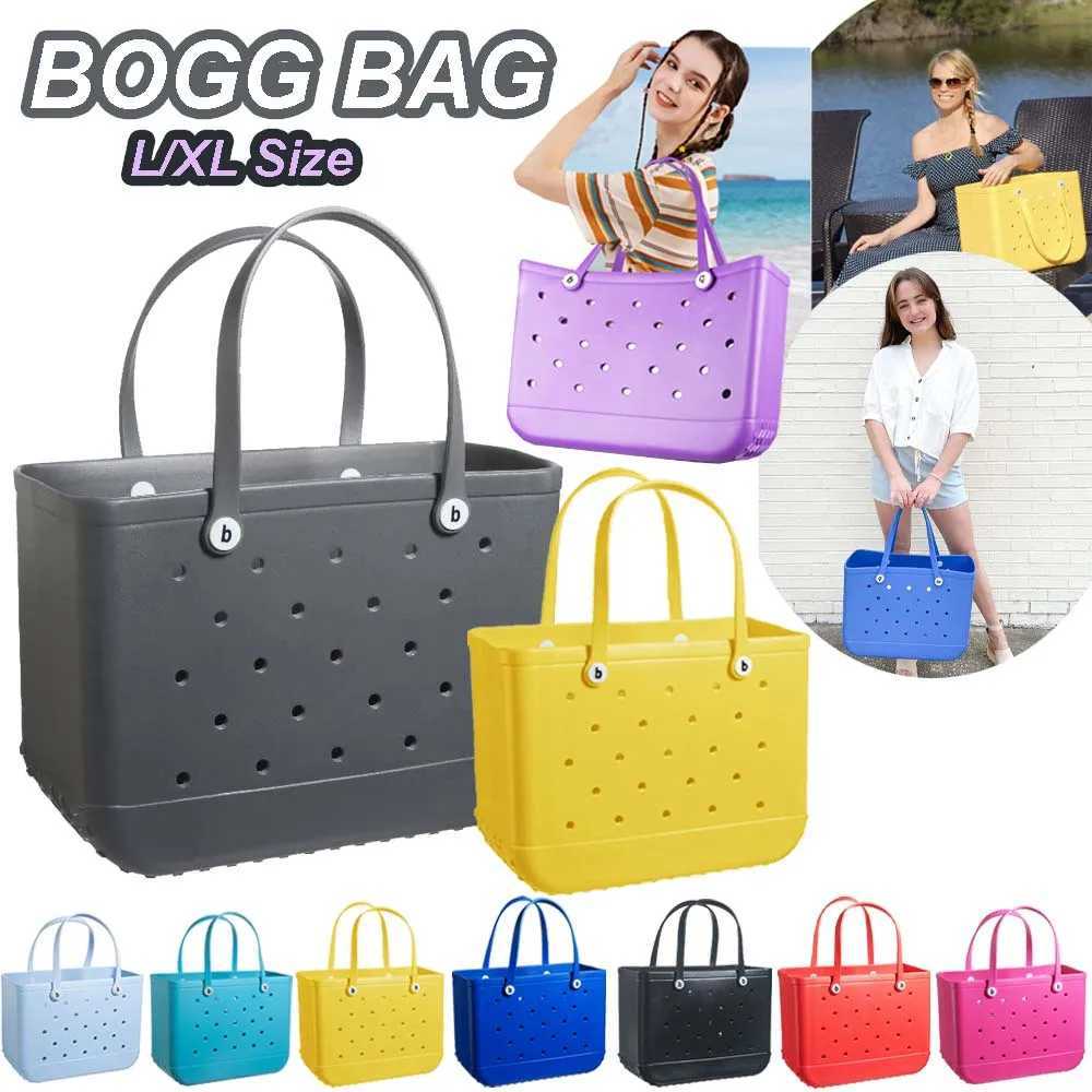Bogg Bag Mini Childrens Beach Rubber Handbag XL L M Size EVA Waterproof Summer Storage Basket Womens Shopping Bag Childrens Beach Bag w250417