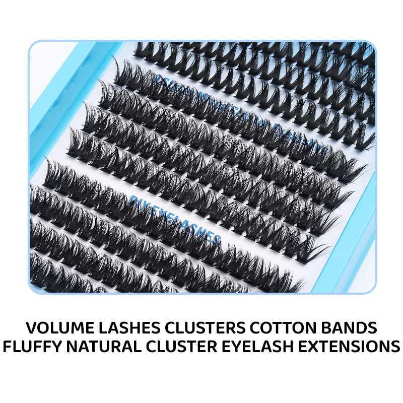 DINGSEN Eyelashes Cluster Soft Individual Lashes Eyelashes Extensions Volume DIY Eyelashes Kit Thick Cluster Eyelash MakeupT251117