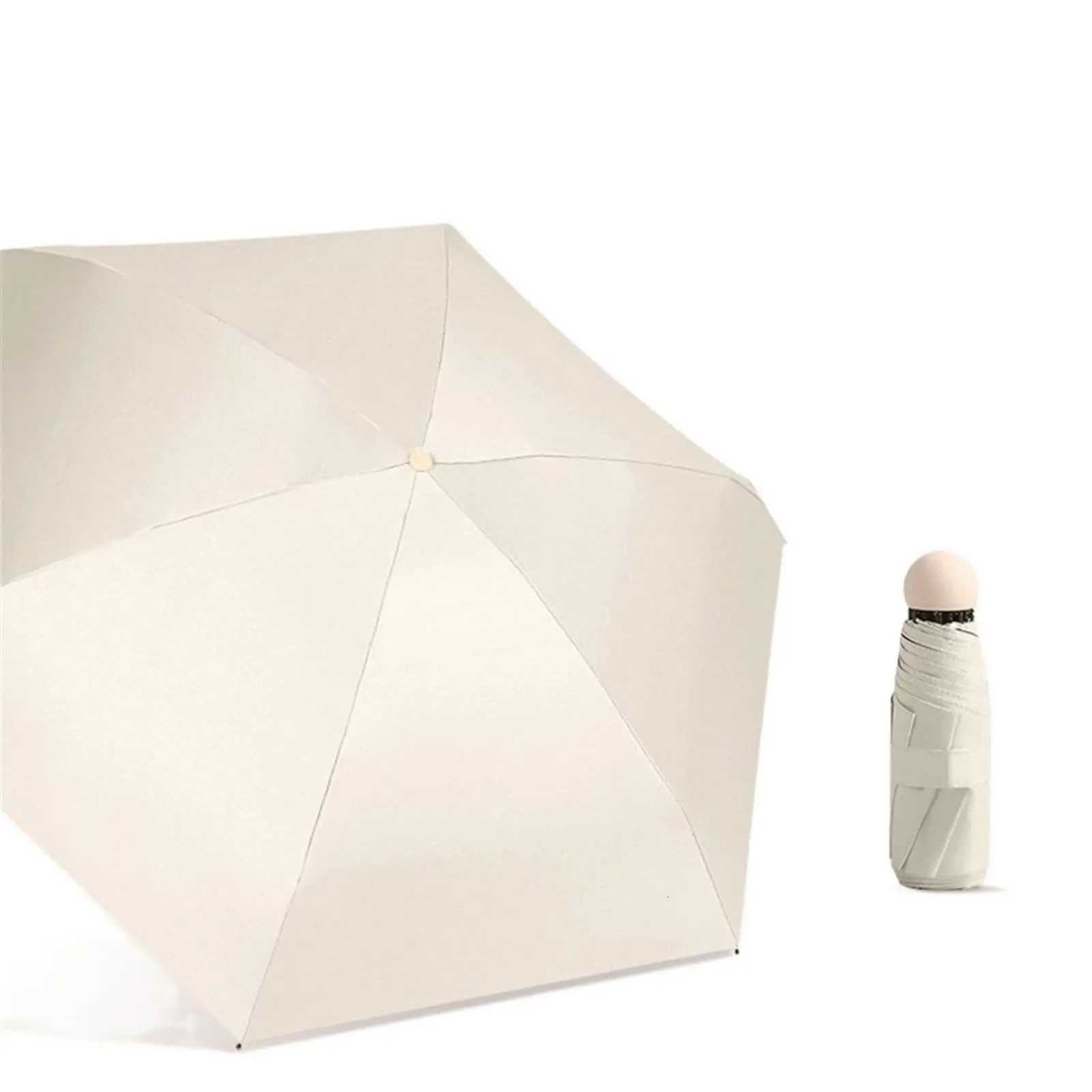 Dualuse Capsule Umbrella Portable Mini Rainproof Wind-resistant Sun Protection for Sunny And Rainy Days Outdoor Traveling C251117