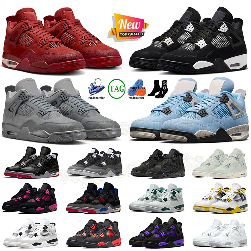 4 basketball shoes black cat 4s og bike pink red thunder mamba green white oreo wet cement unc bred reimagined seafoam mens womens outdoor sneakers sports