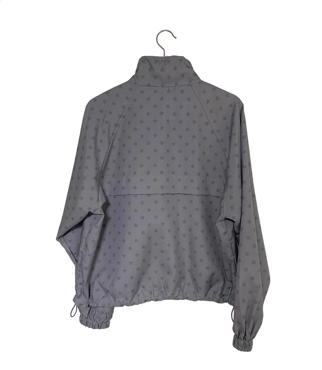 Star Printed Breathedivinity Loose Hoodies for Couple Streetweat Classic Vintage Casual Zip Up Sweatshirts Pullover Clothes 250415