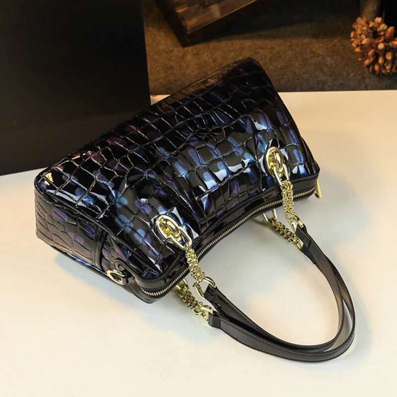 Genuine Leather Handbag Real Cowhide Designer Women's Bag Large Capacity Shoulder Bags