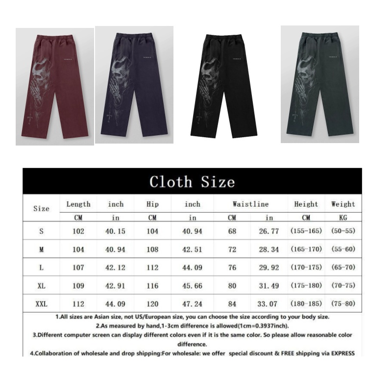 New Men's Fitness Sports Pants High Street Retro Hip-Hop Style Trendy Brand Printed Casual Trousers Men Long Pants Running Exercise Bottoms XXL D