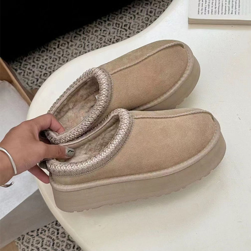 Womens Tazz Slippers Tasman Fur Slides Classic Mustard Seed Ultra Mini Platform Boot Slip-on Les Petites Suede Wool Seal Winter Designer Booties Size 