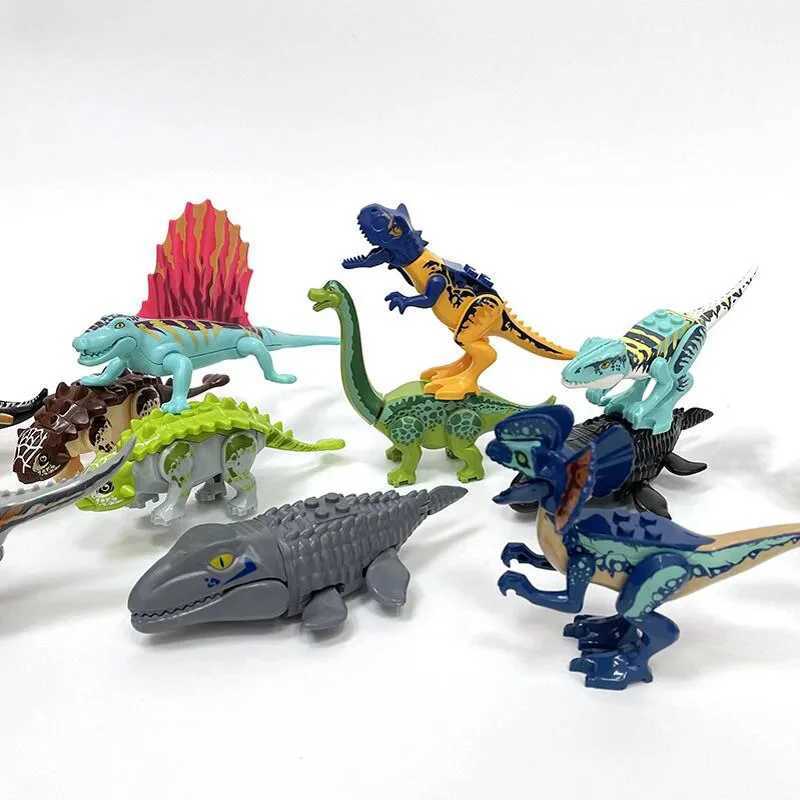 Jurassic Dinosaur World Park Tyrannosaurus Rex Gyroscope Escape Ball Model Building Blocks Enlightenment Characters Childrens ToysY250417QB2Y