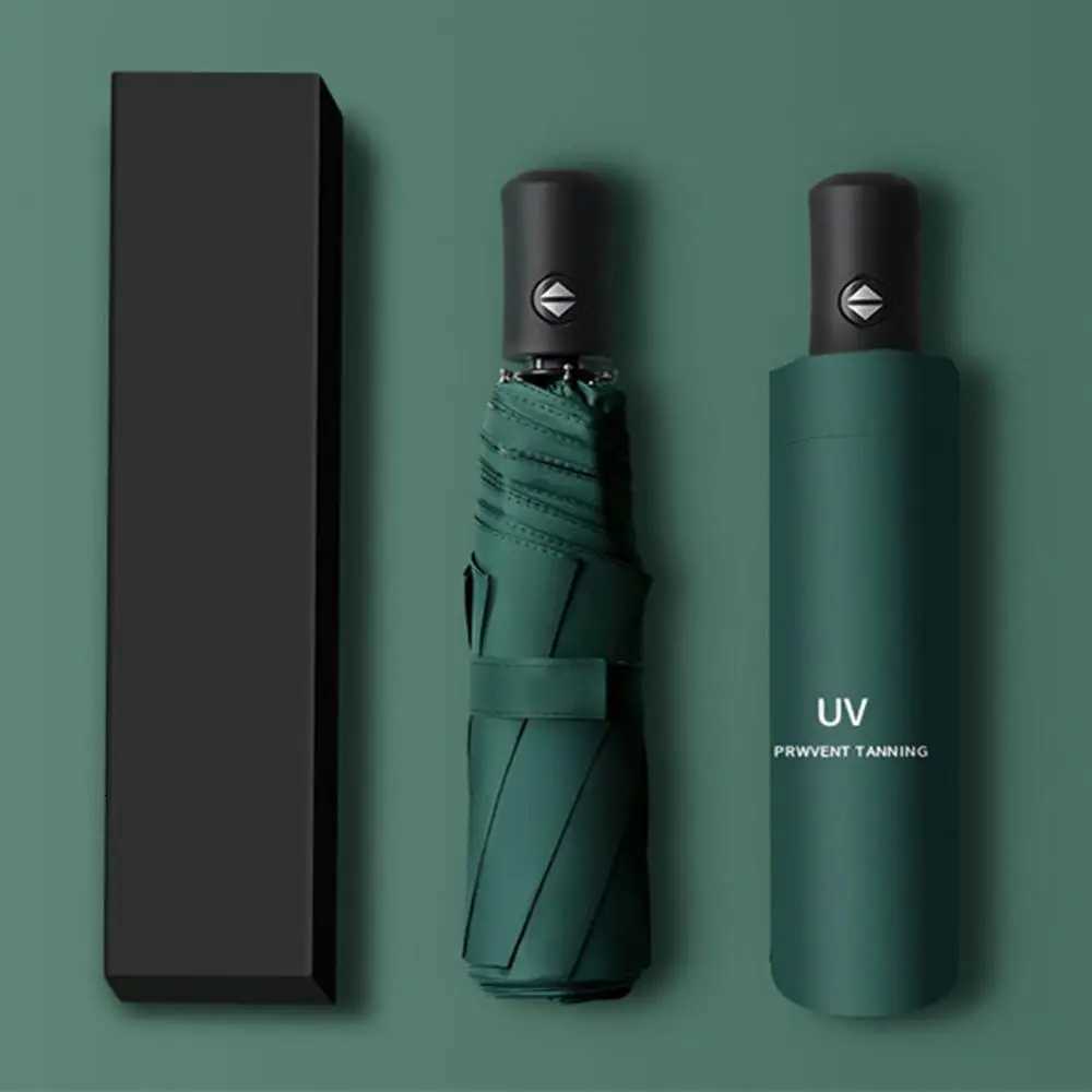 10-bone Fully Automatic Large Umbrella Windproof Double Layer Resistant Rain Sun Shade Dual-purpose Umbrellas For Business Using C251117