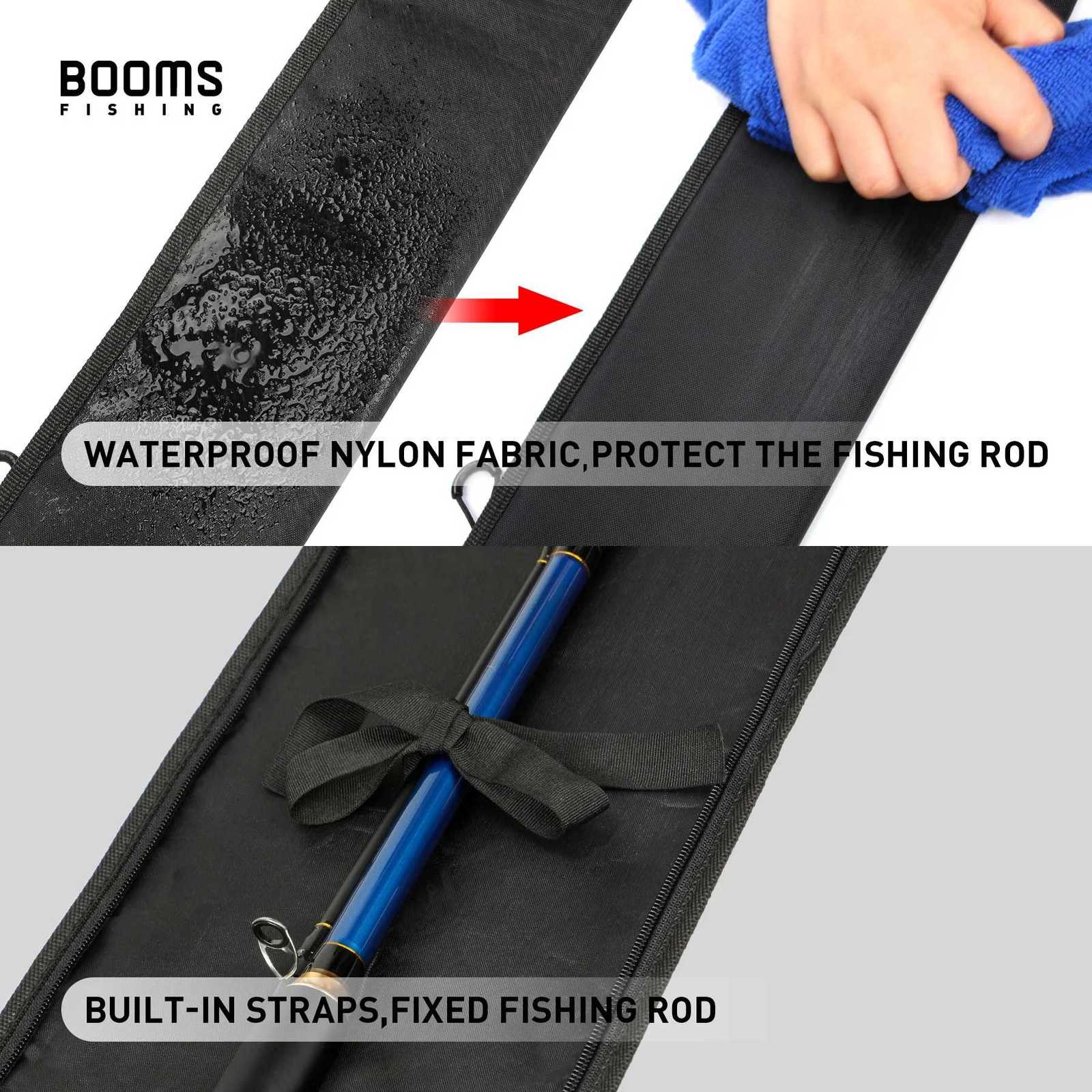 Booms Fishing PB3 Fishing Rod Bag Pole Storage Case 130 cm to 215 cm Folding Apply Fishing Tools Reel Rods Bags CasesW251115