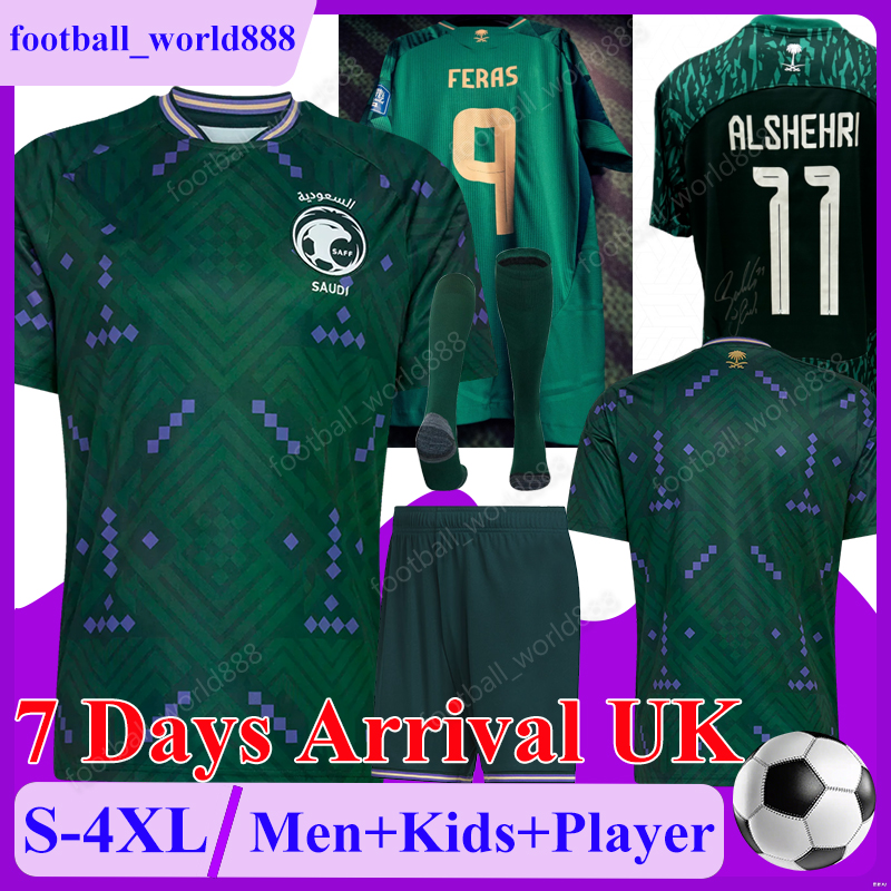 4XL Saudi Arabia 2026 2027 Soccer Jerseys FERAS World Cup ALSHEHRI ALJUWAYR 26 27 National Football Team football shirts ALHAMDAN football kits SALEH Men Kit Sets