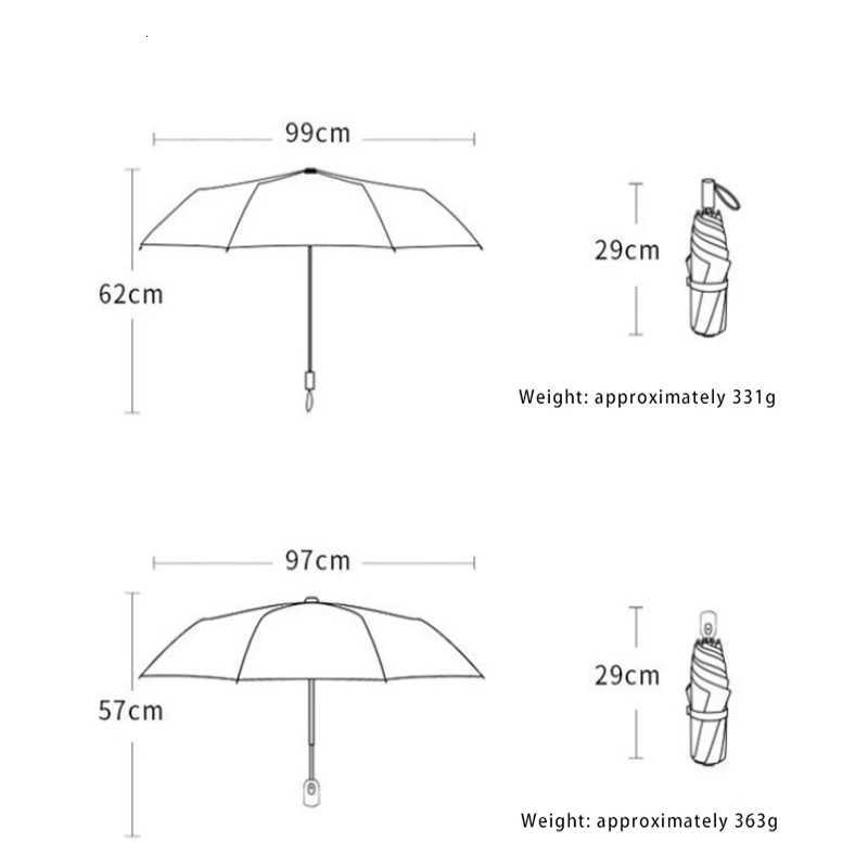 Rainbow graffiti simple sun protection umbrella foldable portable hand-powered automatic umbrella for sunny and rainy days C251117