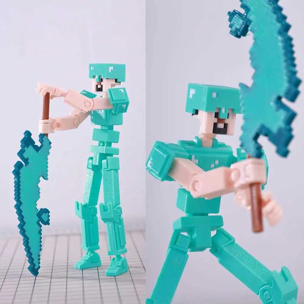 VIP-Dropshipping 9L3D Dummy 13-20 Action Figures Ninja Brothers Multi-Jointed Movable ShapeShift Mannequin Toys Kids C251117