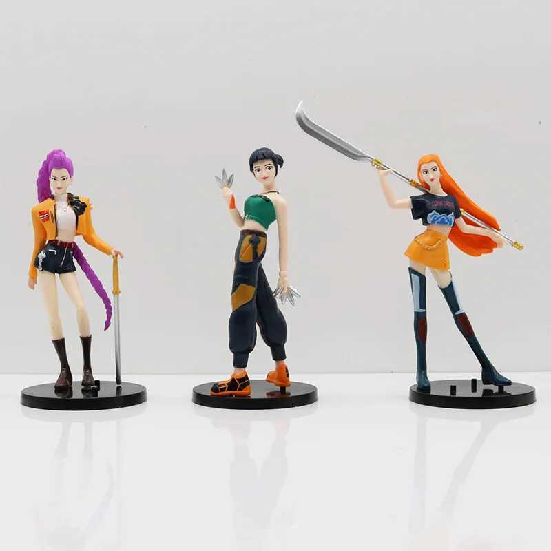 Kpop Demon Hunter action figure toy 16cm Witch Hunt series of hand run with base of Rumi mila game collection gift C251117